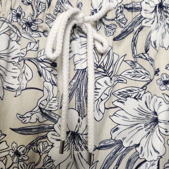 Coral Bay Shorts Sz XL Floral Elastic Waist 8.5" Inseam Tropical Summer Spring - Picture 2 of 6